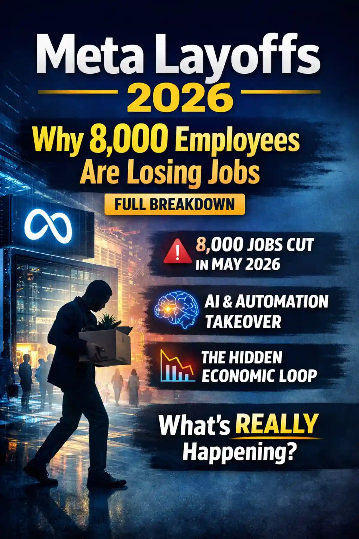 Meta Layoffs 2026: Why 8,000 Employees Are Losing Jobs (The Hidden System Nobody Is Talking About)