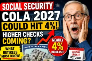 Social Security COLA 2027 Forecast Jumps: Could SSA and SSI Checks Rise Nearly 4% as Inflation Surges Again?