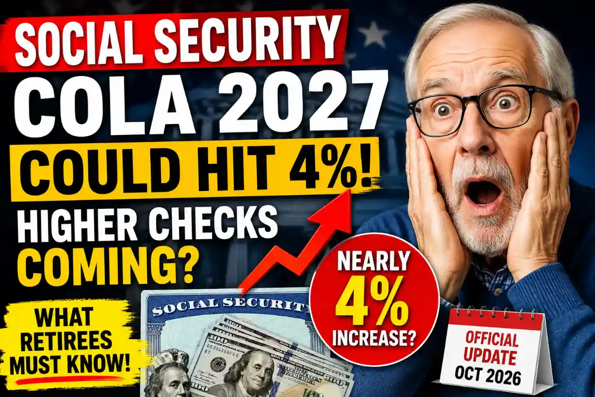 Social Security COLA 2027 Forecast Jumps: Could SSA and SSI Checks Rise Nearly 4% as Inflation Surges Again?