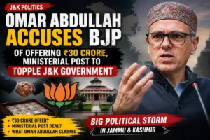 Omar Abdullah Accuses BJP of Offering ₹30 Crore, Ministerial Post to Topple J&K Government