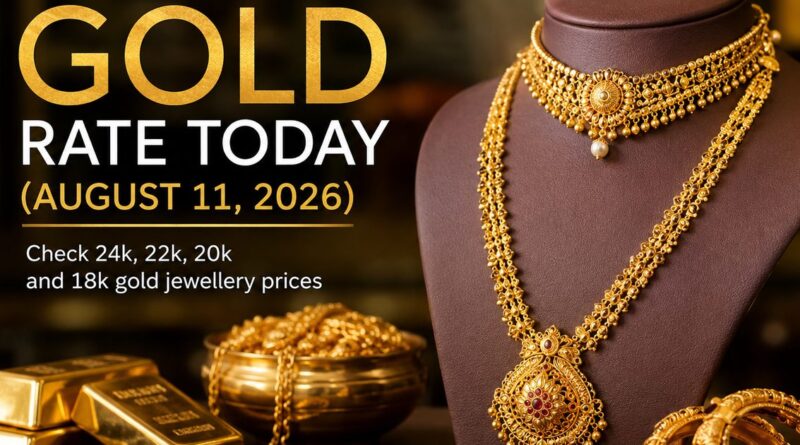 Gold Rate Today in Punjab 11 Aug 2026: 24K, 22K Prices