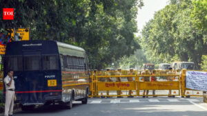 ‘Cover it from a distance’: Delhi Police releases statement after accusations of journalists being placed under house arrest